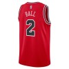 Chicago Bulls Lonzo Ball 2 Nike 2022-23 Icon Edition Punainen Miesten Pelipaidat Swingman